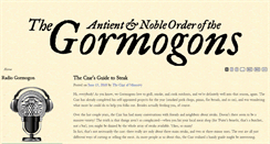 Desktop Screenshot of gormogons.com