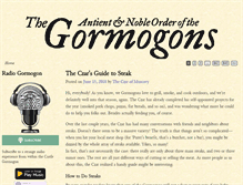 Tablet Screenshot of gormogons.com